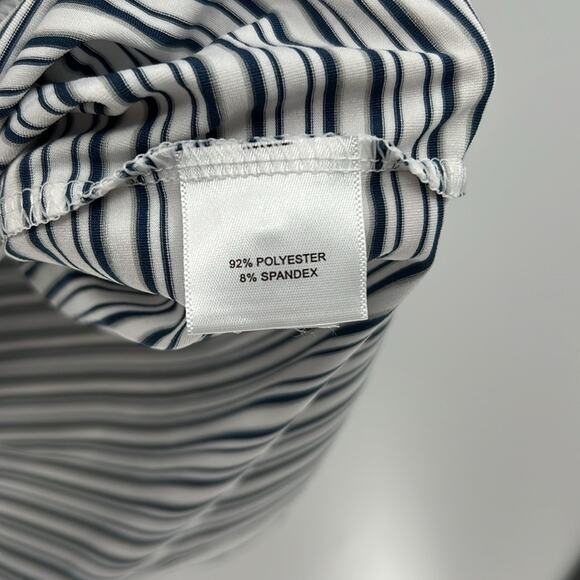 Peter Millar Men's Summer Comfort Short Sleeve Polo - Navy/Silver/White - Large - Picture 5 of 7